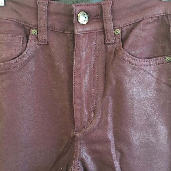 Joe’s Jeans Wine Color High Rise Skinny Ankle - Picture 4 of 7